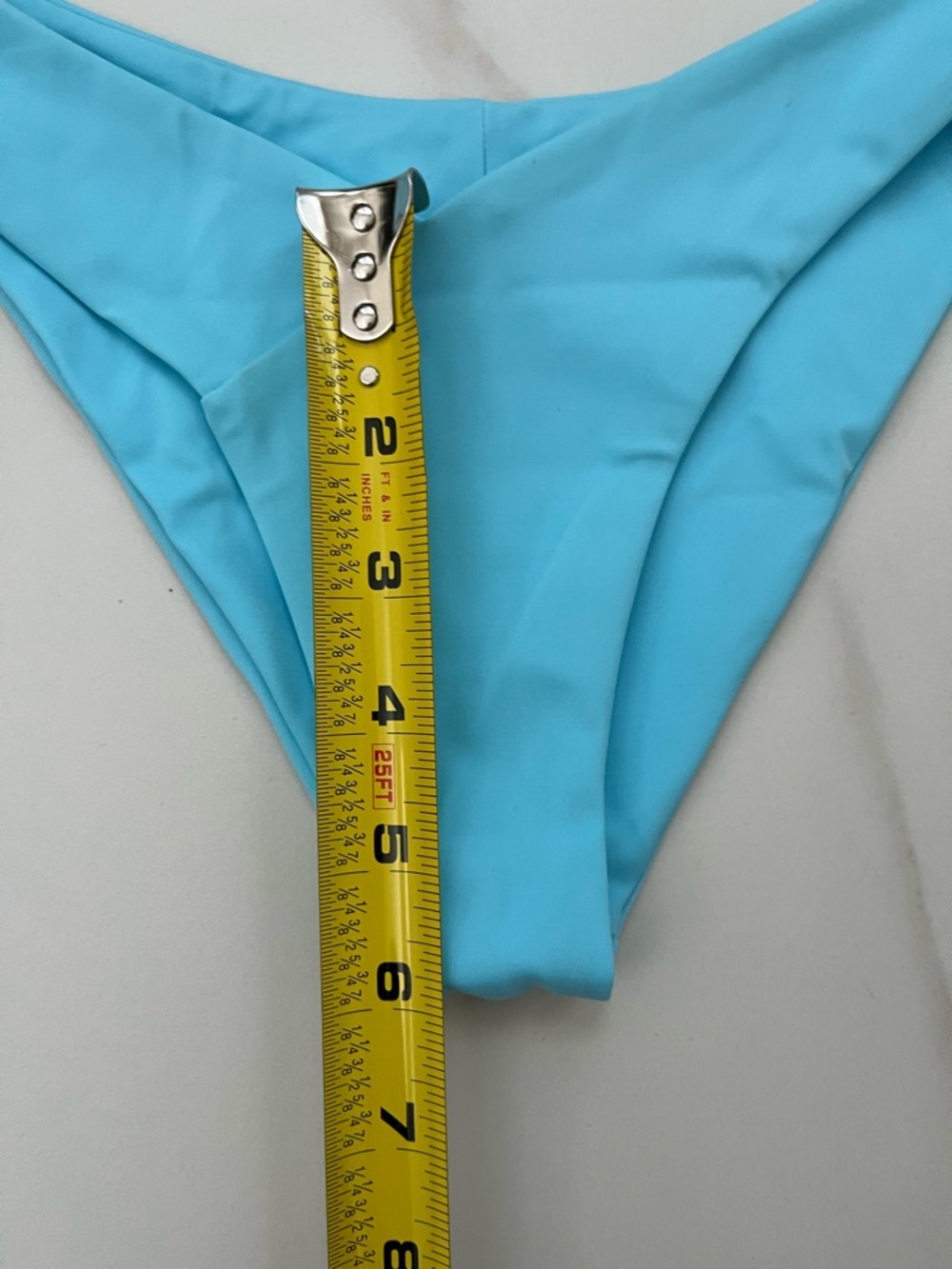 Light Blue V-Waist Bikini Bottom - Women Swim XS - Picture 4 of 6